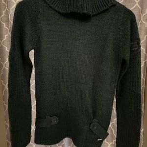 G-Star Deep Green Cowl Neck Sweater